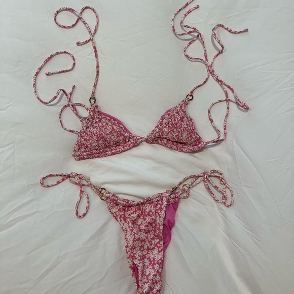 Bershka Other - Bershka Pink Floral Bikini